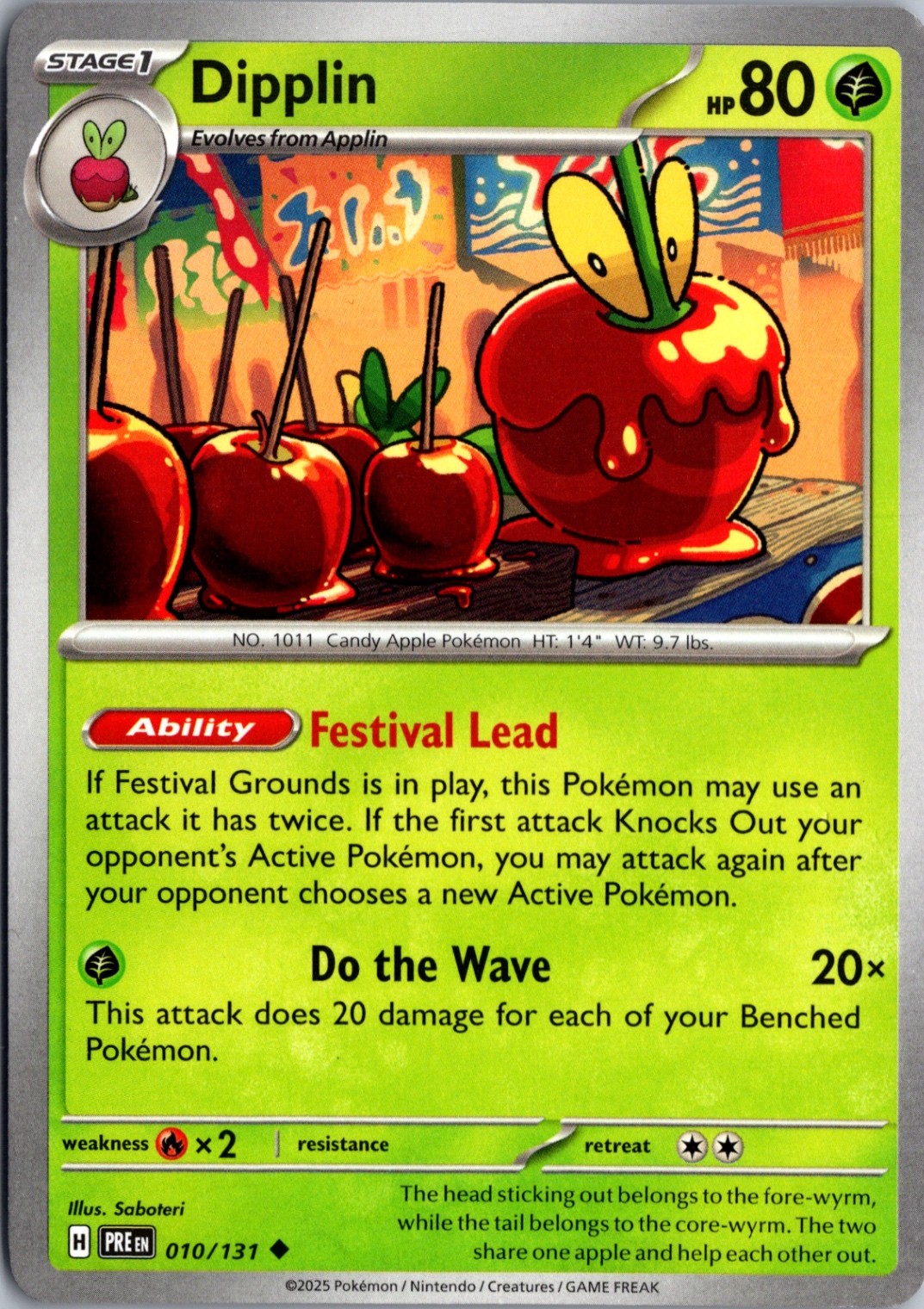 Dipplin Uncommon SV: Prismatic Evolutions 010/131 NM