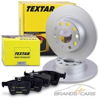 Textar Bremsscheiben +BelÄGe Hinten FÜR Audi A3 8V Seat Leon 5F Skoda VW Golf 7