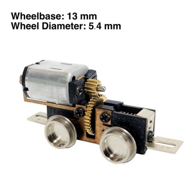 N/HOn30/HOe/009 Gauge 0-4-0 Locomotive Power Drive Chassis 13mm/5.4mm H0e Engine