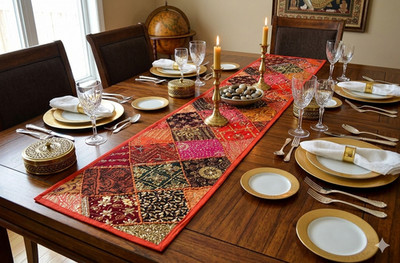 33% OFF 60'' ETHNIC HOME DECOR SEQUIN WALL HANGING TAPESTRY TABLE RUNNER THROW