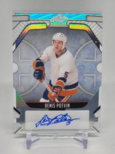 2025 Leaf Metal Legends Hockey Denis Potvin Clear Silver Prism Auto #'D 2/3