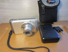 Canon PowerShot A3100 IS Digital Camera 12.1MP 4X Memory card Silver TESTED