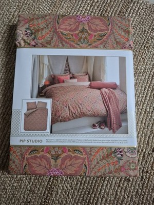 NEU Pip Studio Bettwäsche 155x220 cm Alba Khaki Bunt 