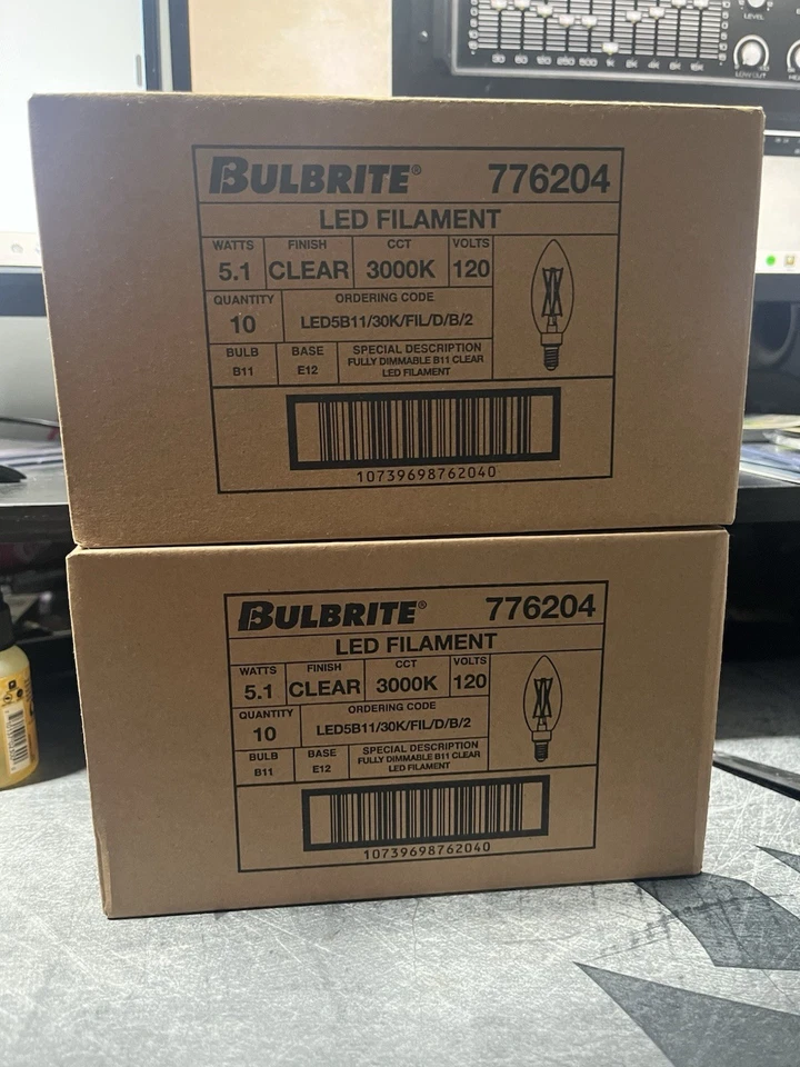 20 Bulbrite 5 Watt B11 Dimmable Candelabra (E12) LED Bulb 776204 / 861687 3000K - Image 2 of 4