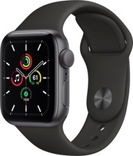 Apple Watch SE 40mm Space Gray Aluminum - Black Sport Band 3H135LL/A
