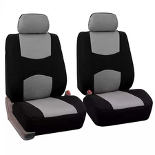 For FORD Car Seat Covers Protector Cloth Front  Cushion Front Set Pad Gray US