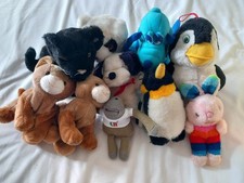 Animal Teddy Bear Bundle Joblot 10x Soft Toys Cats Dogs Penguins Rabbit Monkey
