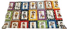Cat Ladies 2005 Loralie Harris for Loralie Designs Cotton Fabric Panel 23" x 43"