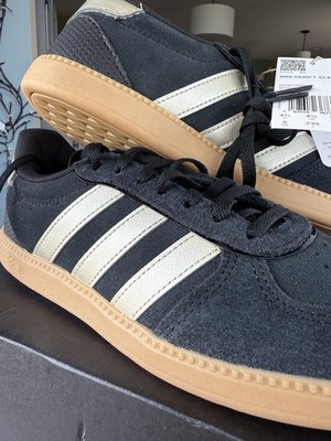 Adidas Breaknet Sleek Black/Gold/Gum Sole Womens 6 / UK 4.5 | NIB
