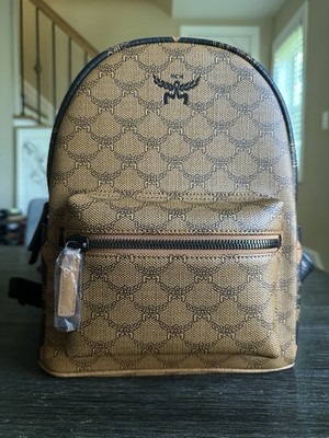 MCM STARK MIXED MONOGRAM BACKPACK,