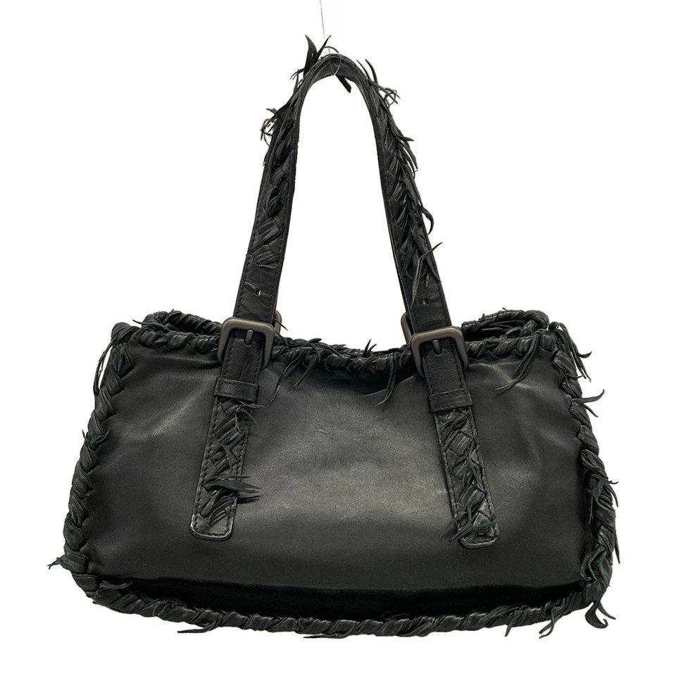 BOTTEGA VENETA Black Leather Handbag