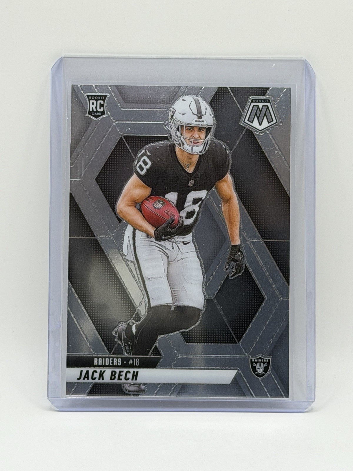 #349 2025 Mosaic BASE Jack Bech RC Las Vegas Raiders RC