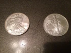 2005 and 2007 1oz Fine Silver Walking Silver Dollar