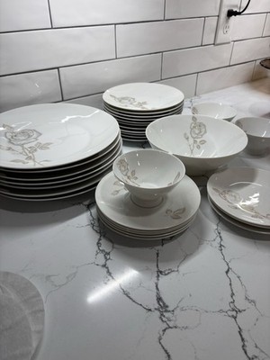 VINTAGE ROSENTHAL GERMANY CLASSIC ROSE SIGNED RAYMOND LOEWY PLATES, Cups, Bowl