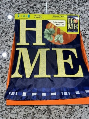 Meadow Meadon Creek Harvest 14.4'' x 18'' Home Outdoor Yard Flag Fall Yard Decor