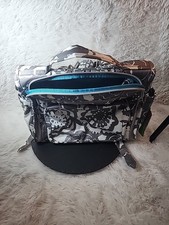 Ju-Ju-Be B.F.F. Navigator Diaper Bag grey and white Shoulder Strap / Backpack
