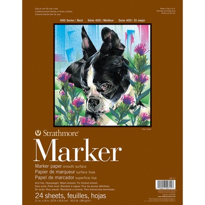 Strathmore 62497110  Marker Paper Pad 11''X14''-50# Smooth