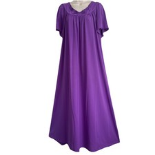 Vintage Nightgown Silky Nylon by Shadowline Petals Collection Size 2X