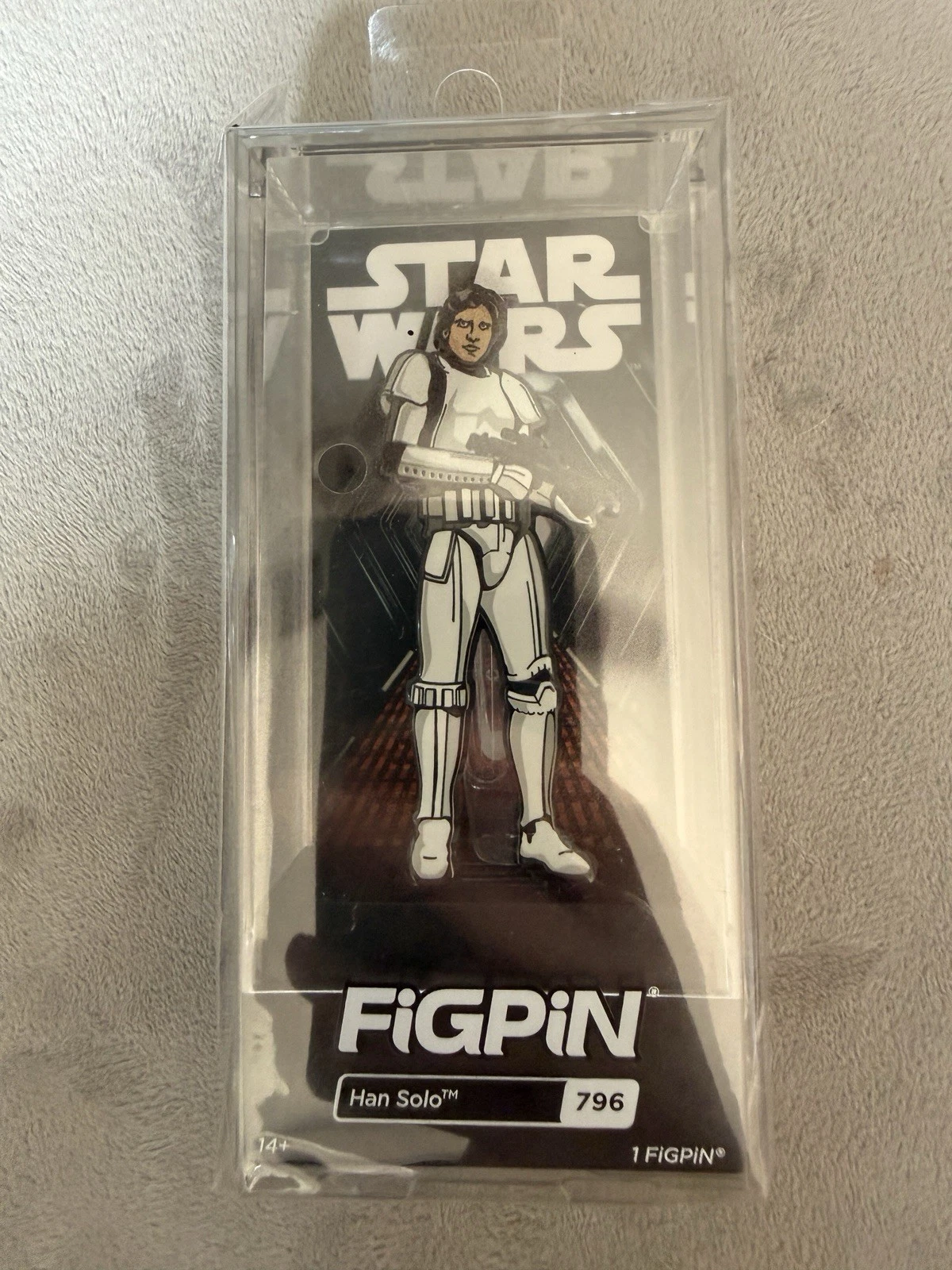Han Solo Figpin 796 Pin Star Wars Locked