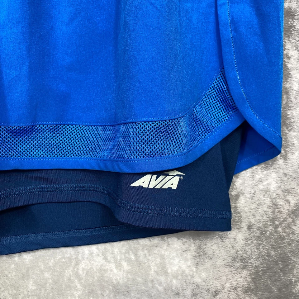 AVIA работает Athletic шорты женщин XL 16-18 синий велосипед вкладыш тренировки фитнес - Изображение 4 из 4