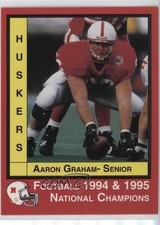 1995-96 National Bank of Commerce Nebraska Cornhuskers Police Aaron Graham 0q3