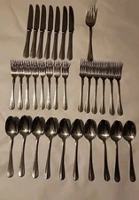 32 Pcs Annapolis Cuisinart 18/10 Stainless Forks Knifes Spoons