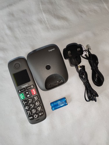 GIGASET EASY H E294, CORDLESS TELEPHONE, BIG BUTTON, LARGE DISPLAY + BATTERIES. - Zdjęcie 8 z 16