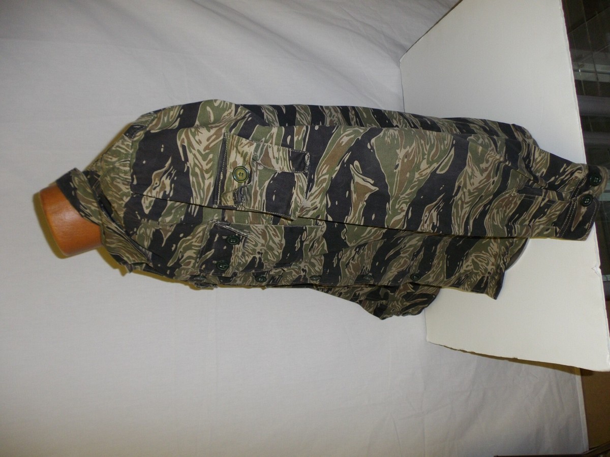 その他 Houston Tiger Stripe C4mouflage Vietnam Vietnam War US Army TCU Tiger Stripe Camo Jacket Coat Cotton