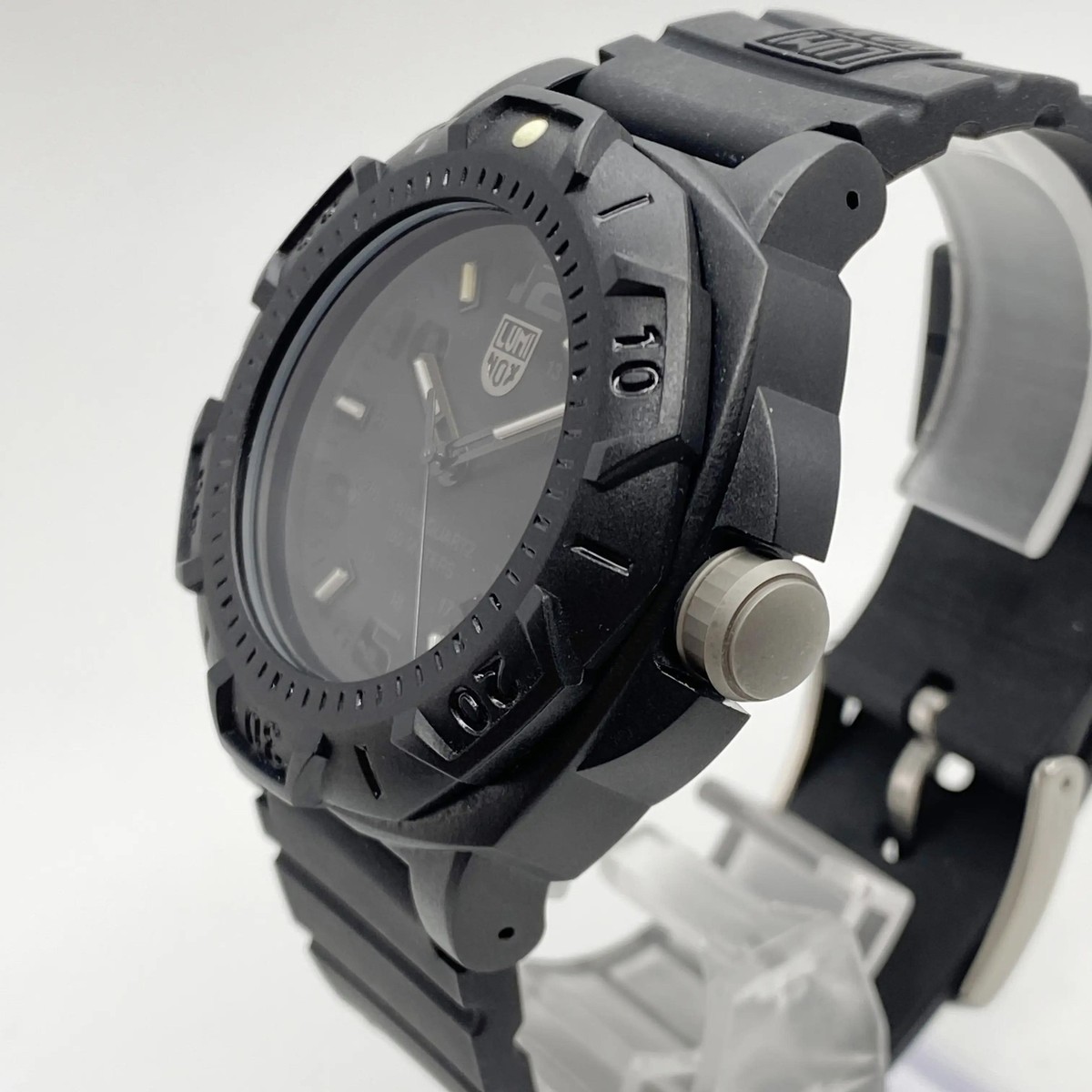 Luminox Sentry 43mm 0200 Series Carbon Black Dial Quartz Mens Watch 