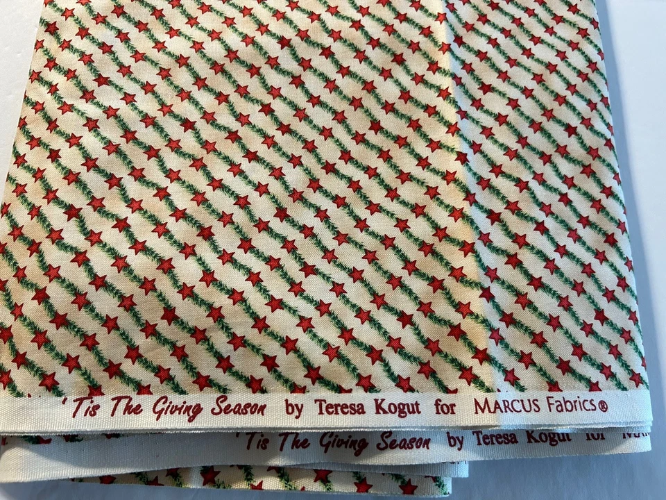 Tis the Giving Season 100% cotton Christmas Marcus Fabrics Teresa Kogut 3 Yards - Image 2 of 3