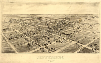 Panoramic View of Jefferson Ohio 16x24