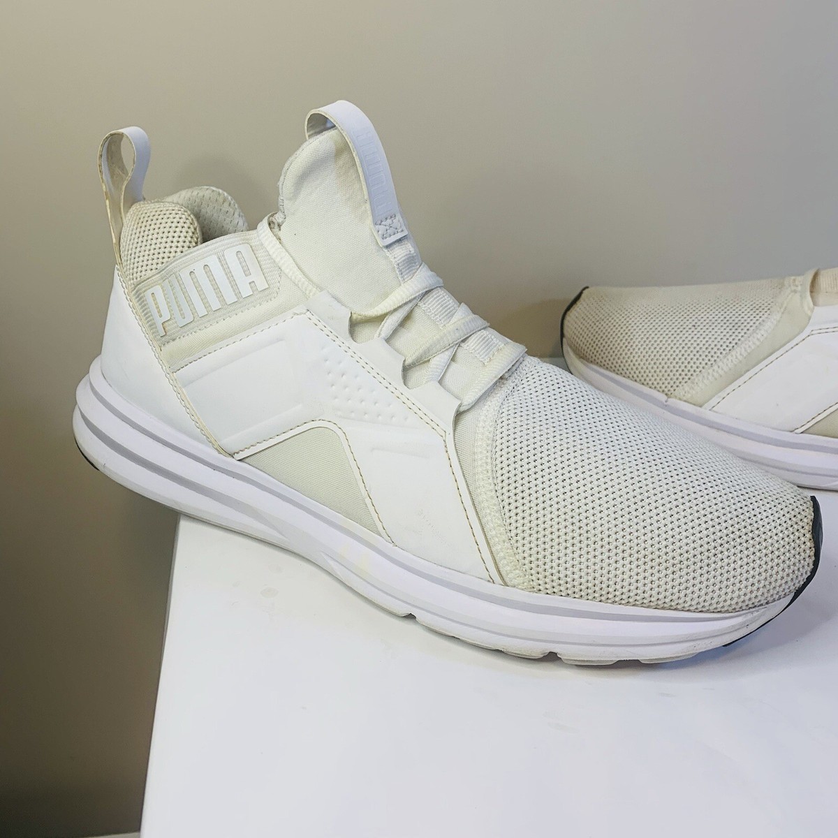 Size 9.5 - PUMA Enzo IMEVA Tec Mesh White | eBay