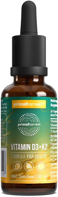 Primal Vitamin D3 & K2 Tropfen Primal Harvest - Multivitamintropfen, 980 Tropfen