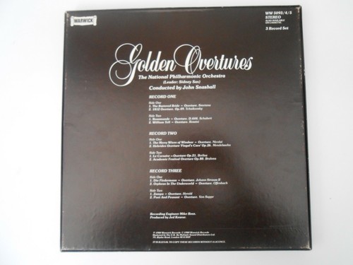 Golden Overtures, Philharmonic Orchestra 12" Vinyl 3 Box Record Set WW5093/4/5 - Picture 3 of 3