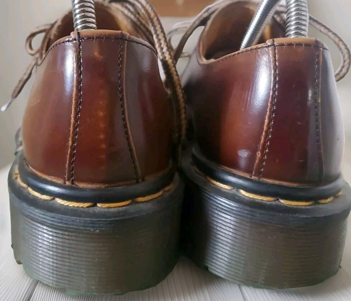 DOC DR Martens SHINY Leather Chunky Sole OXFORDS #8318 MADE DOC DR Martens SHINY Leather Chunky Sole OXFORDS #8318 MADE
