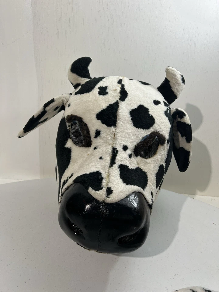 Disfraz de mascota de vaca adulto granja rodeo cómic con disfraces animales lecheros cuerpo completo Foto 2 de 4