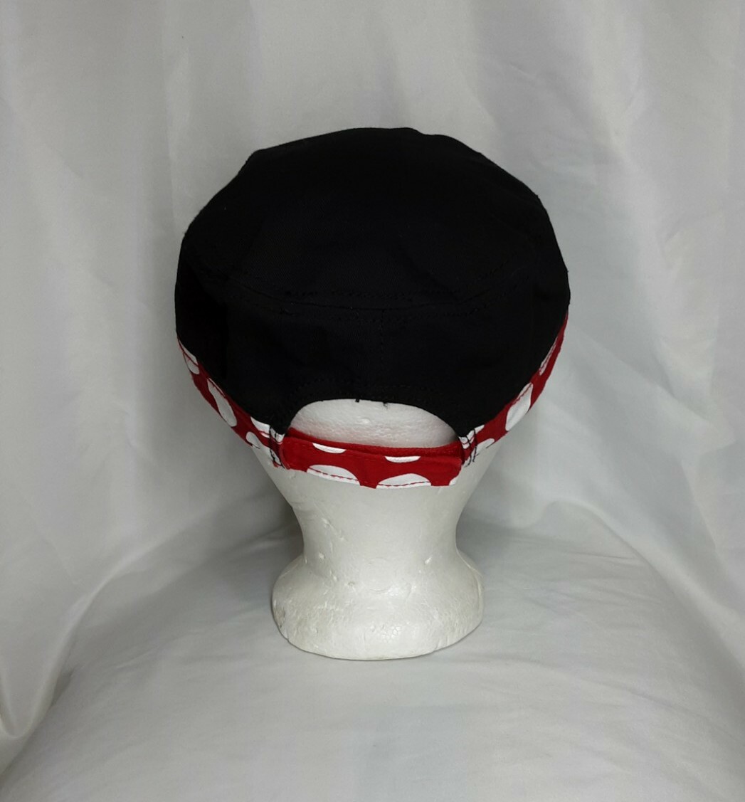 Disney Parks Women’s Minnie Mouse Cadet Cap Black Red Rhinestone Bow OSFA Disney Parks Women main image 3