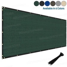 4' 5' 6' 8' tall Outdoor Fence Windscreen Privacy Screen Shade Cover Garden Pool