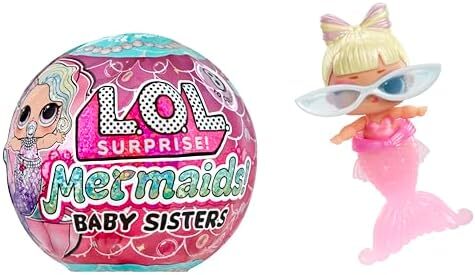 LOL Surprise Mermaids Baby Sisters with Color Change Tail, 8 Dolls - Picture 1 of 7