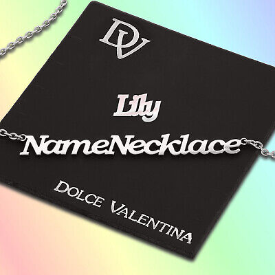 Lily Name Necklace / Any Name Personalised Nameplate ...