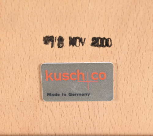 LOT of 8 KUSCH+CO 2000s RETRO LOOK HOT MOULDED PLYWOOD STACKING CHAIRS FREE SHIP - Picture 3 of 21