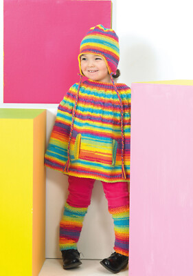 STYLECRAFT 8741 CAPE BEINSTULPEN MÜTZE Kinder DK Strickmuster 46-71 cm 18-28 Zoll