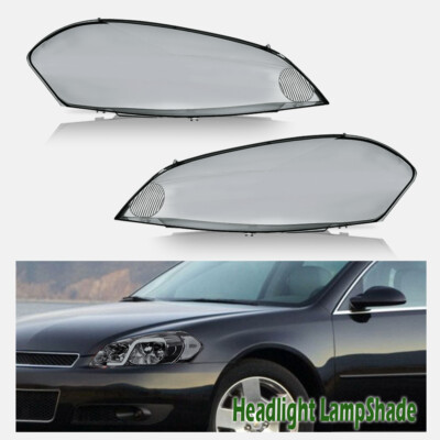 Headlight Replacement Lens Smoke Fit For 06-13 Chevy Impala/06-07 Monte Carlo