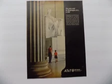 1970'S PRINT AD AT&T BELL SYSTEM LINCOLN MEMOTIAL WASHINGTON DC