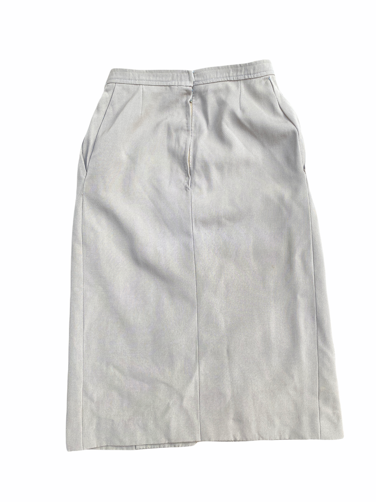 Gonna beige vintage Yves Saint Laurent Rive Gauche taglia 38 XS S