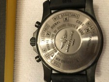 BREITLING CHRONOSPACE MILITARY WITH CASE AND ALL PAPERWORK . 2