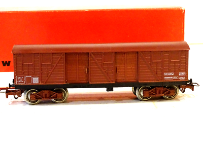 JOUEF K 337557 SNCF Echelle HO Wagon Couvert à 2 Essieux - Marron-boite