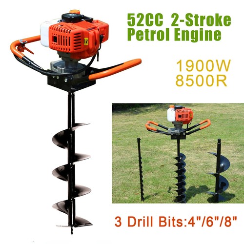 Auger Post Hole Gas Powered Earth Auger Digger Fence Ground Drill Set 52CC/71CC - Picture 28 of 47
