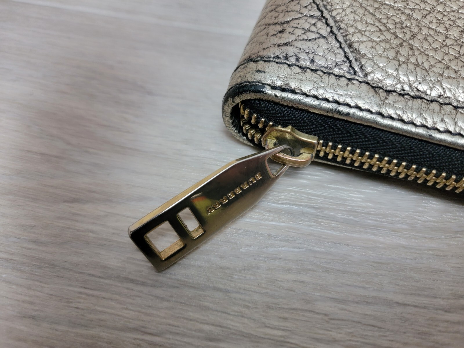 Authentic Burberry Silver Document Folder Leather… - image 7