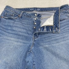 Old Navy Curvy OG Loose Button Fly Jeans Womens Size 20 High Rise Secret Smooth